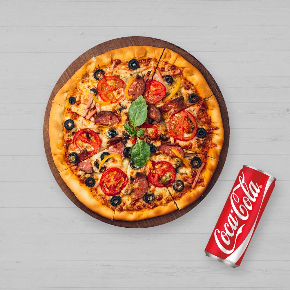 Pizza Mexicana + Coca cola 0,33