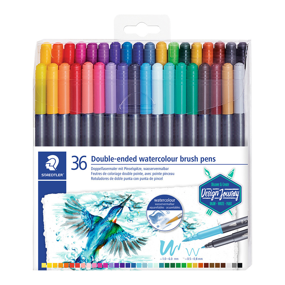 STAEDTLER FLOMASTER OBOSTRANI WATERCOLOR 36/1