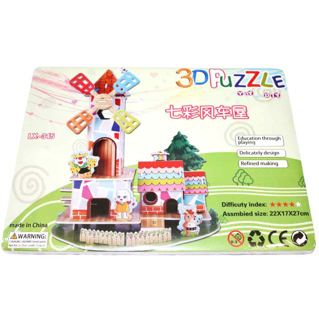 PUZZLE 3D PAPIRNE LX-345 KUĆICA ZA PSE  FF-1621