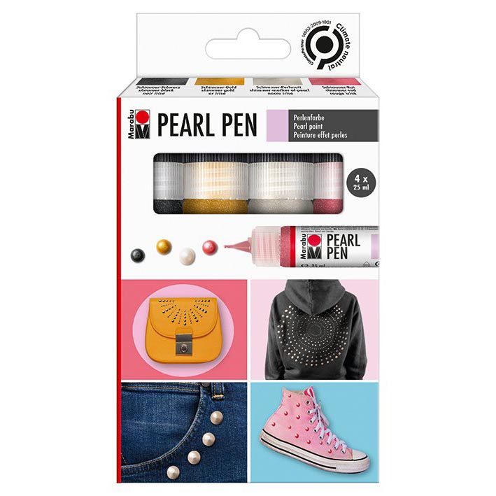 MARABU PEARL PEN SET 4x25ml